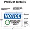 Signmission Designated Smoking Area, 14 in W x Rectangle, Vinyl Decal OS-2PACK-NS-D-1014-L-15402 - alternate 3